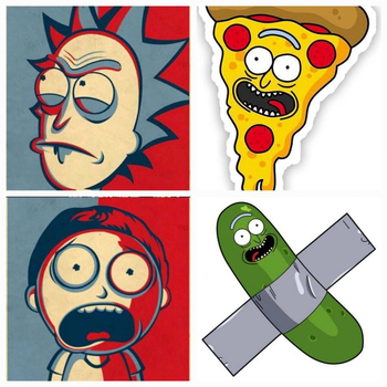 Sticker Pack R&M - Прикольные товары - Магазин домашних увлечений homehobbyshop.ru